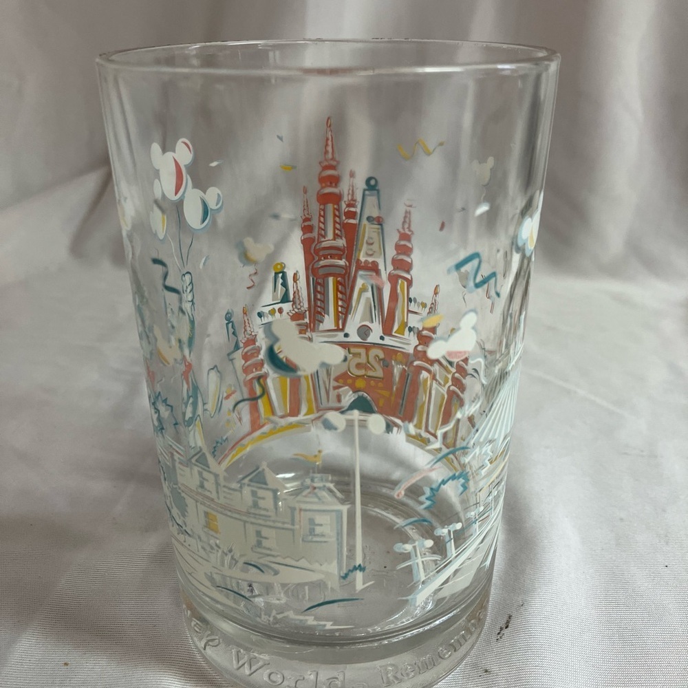 Disney Glass Tumbler with Red and Blue Illustrations - Picture 3 of 11